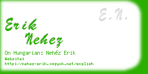 erik nehez business card