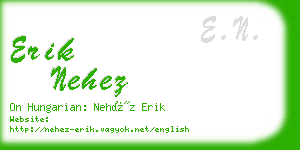 erik nehez business card